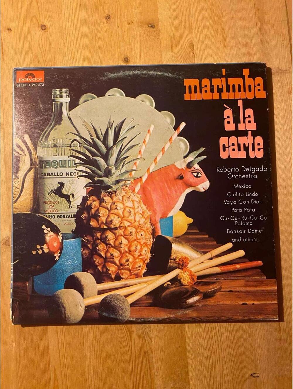 Orchester Roberto Delgado – Marimba Á La Carte Vintage 33rpm VG+ AB29
